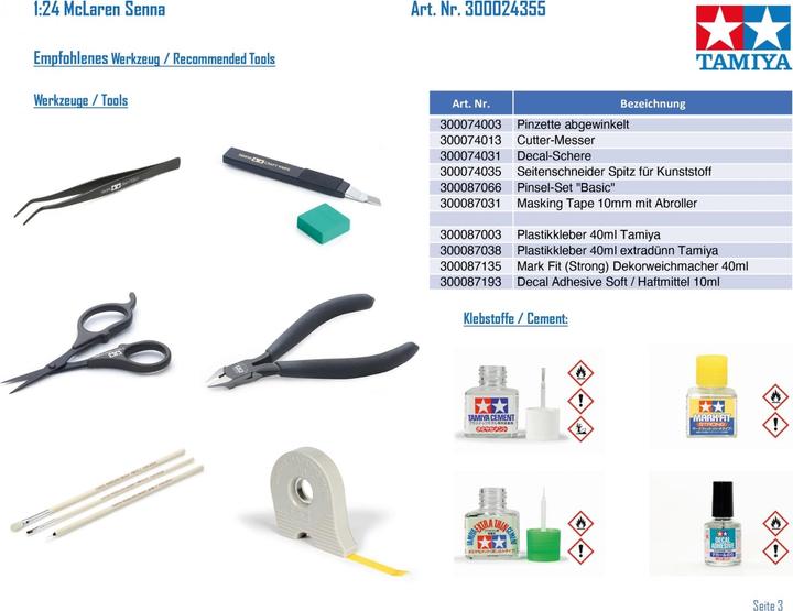 Produktbild Tamiya 1/24 McLaren Senna