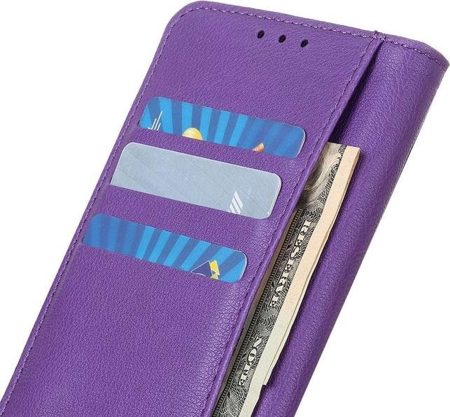Produktbild MU Classic Litchi Leder Bookcover Series (Motorola Edge)