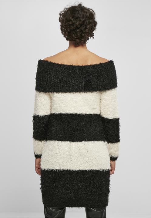 Produktbild Urban Classics Ladies Off Shoulder Feather Dress - 19413 (XXL)