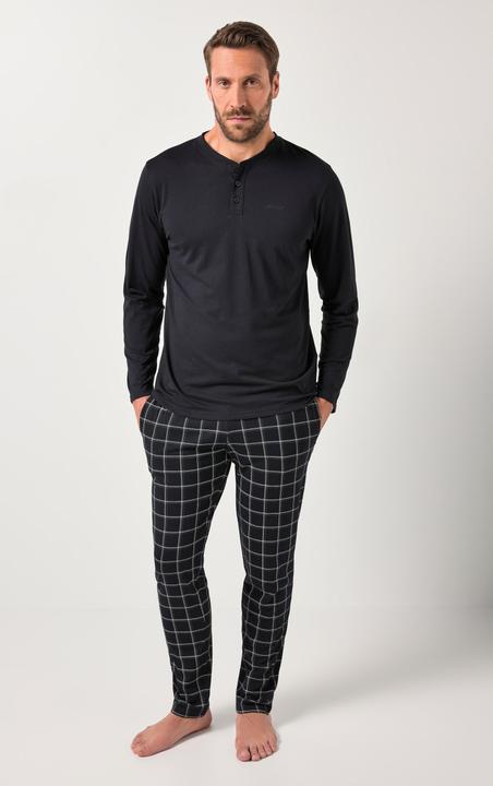 Produktbild JP1880 Schlafanzug, Homewear, Zweiteiler, Karohose (4XL)