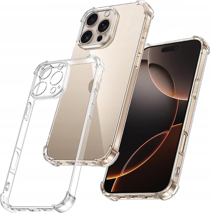 Produktbild Techsuit - Shockproof Clear Silicone - iPhone 16 Pro - Clear (Apple iPhone 16 Pro)