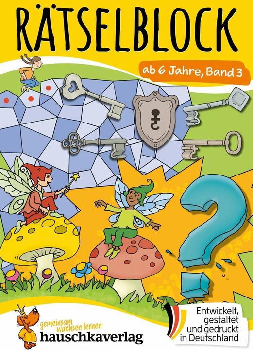 Produktbild Rätselblock ab 6 Jahre - Band 3 (Deutsch, Agnes Spiecker, Mascha Greune, Gisela Specht, Birgit Maier, 2023)
