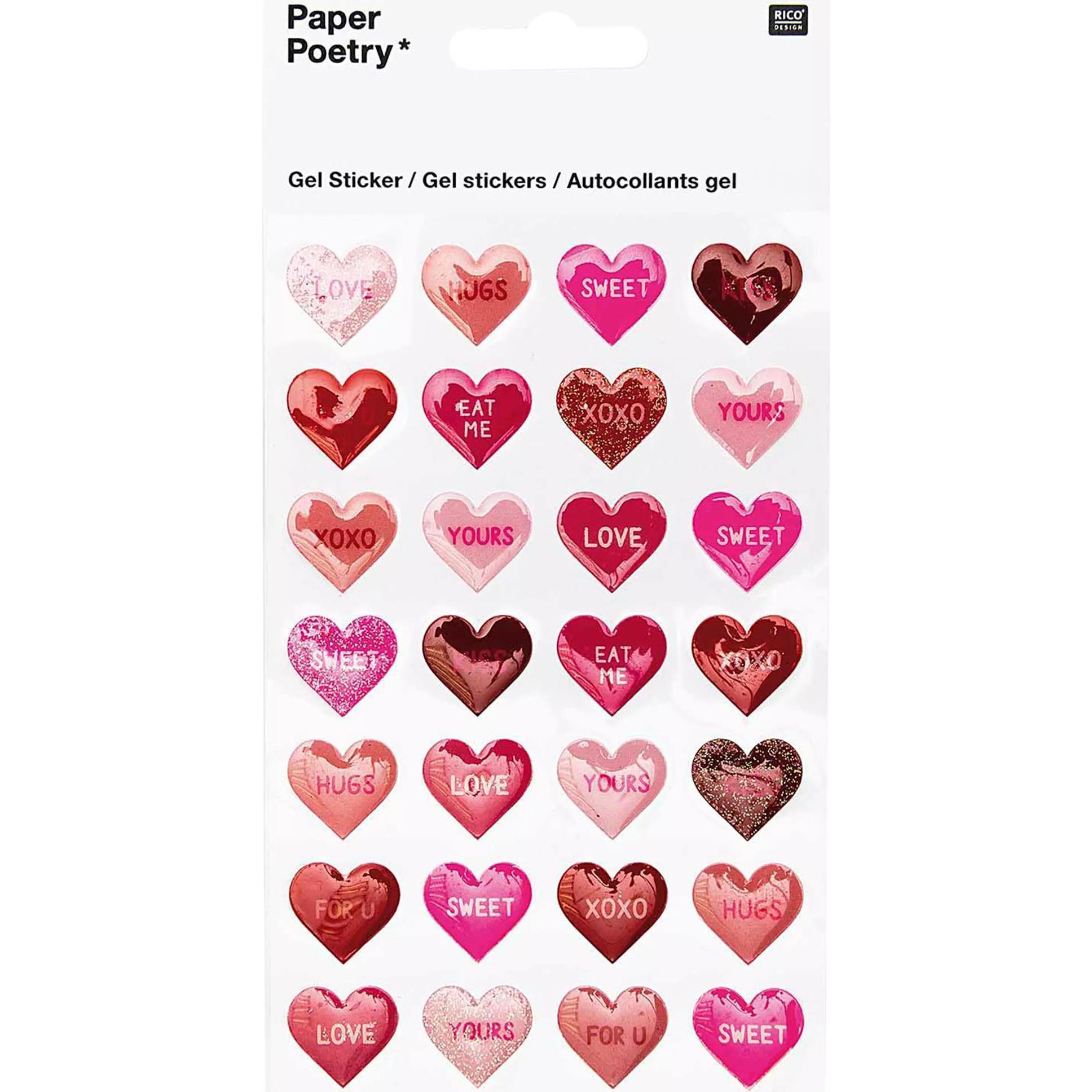 Paper Poetry, Schreibtisch Accessoire, Sticker HERZ