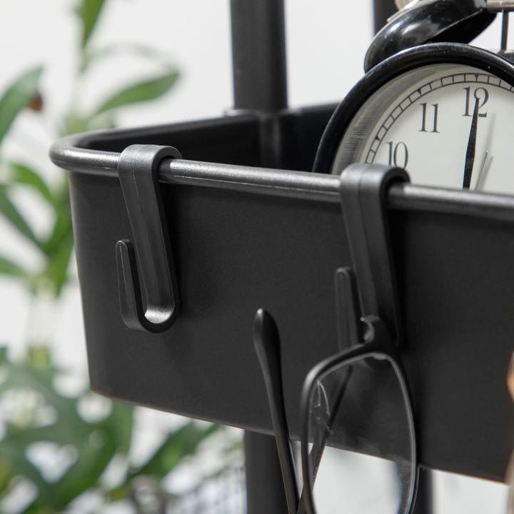 Image du produit Homcom Servierwagen Stahl, ABS Schwarz