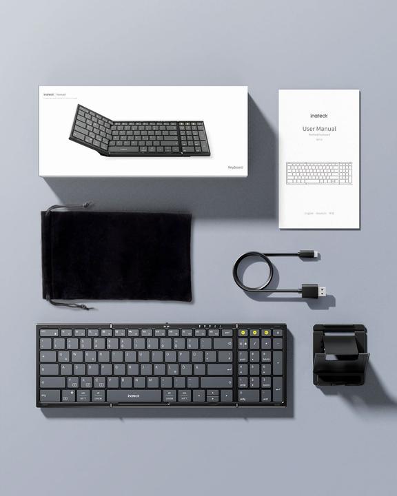 Image du produit Inateck Keyboard faltbar N0135 black (DE, Sans fil)