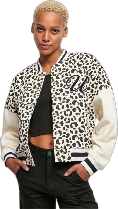 Produktbild Urban Classics Ladies AOP Oversized College Sweat Jacket - 21101 (XL)