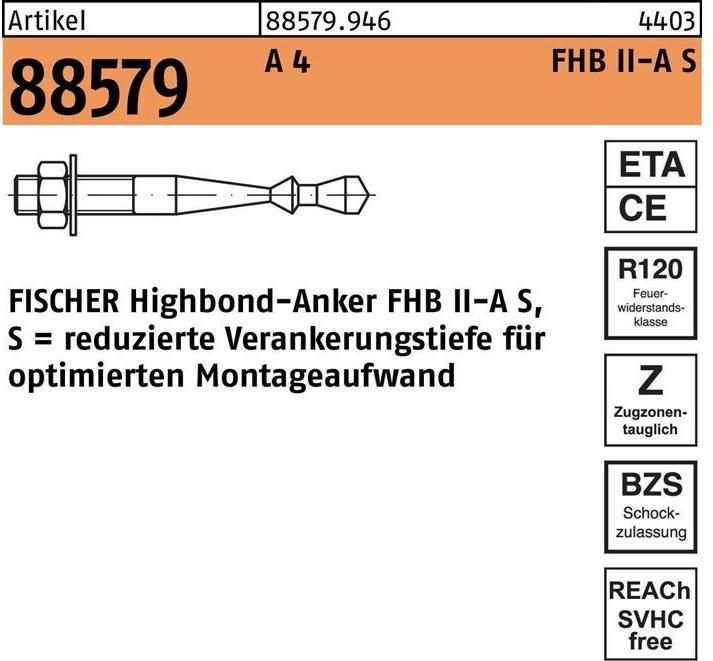 Produktbild Fischer Highbond-Anker FHB II-A S M10x60/10 R (10 Stk.)