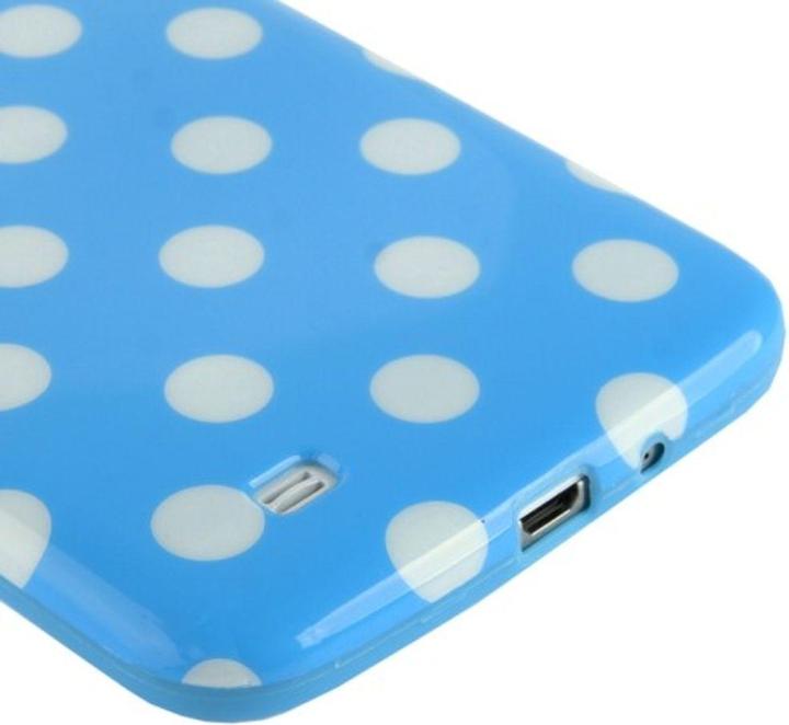 Actual product image König Design Protective cover TPU dots Case for mobile Samsung Galaxy Mega 6.3 / i9200 blue (Samsung Galaxy S4 I9500)