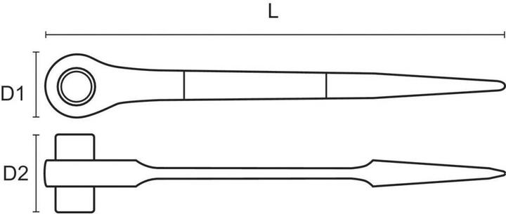 Actual product image Bahco scaffolding ratchet (1/2")