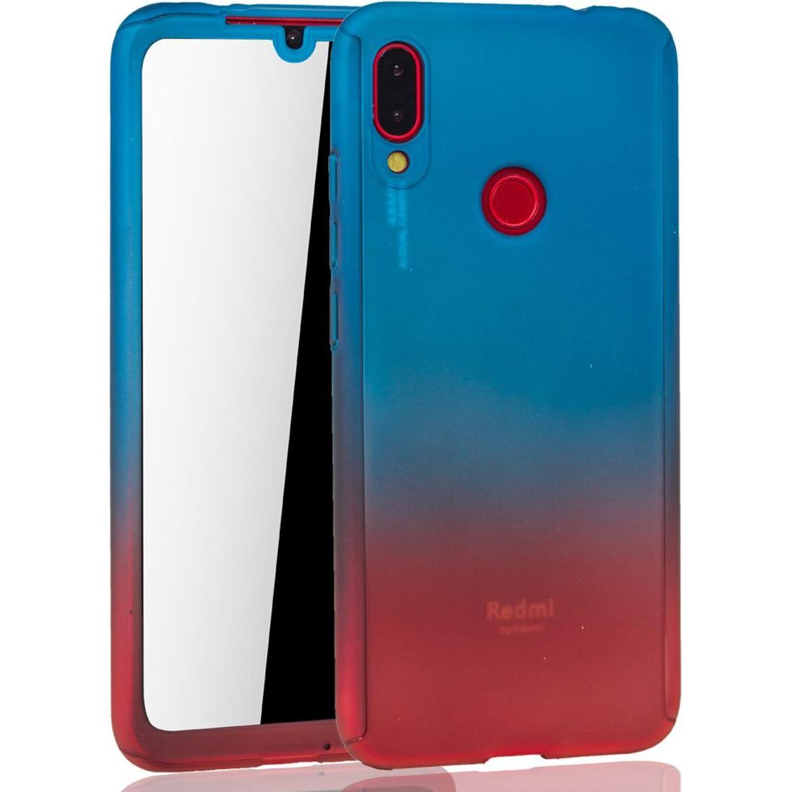 Thumbnail - König Design Hülle Handy Schutz für Xiaomi Redmi Note 7 / Redmi Note 7 Pro Case Cover 360 Rot (Xiaomi Redmi Note 7, Xiao...