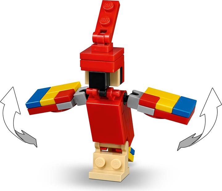 Produktbild LEGO Steve mit Papagei (21148, LEGO Minecraft)