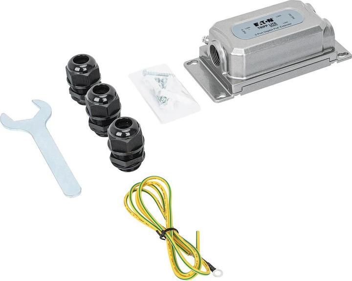 Actual product image Eaton 2-Port Gigabit Ethernet PoE+ Extender/Repeater - Cat5e/6/6a 95W IP67 IK10 328ft. 100 (RJ45 (3x))