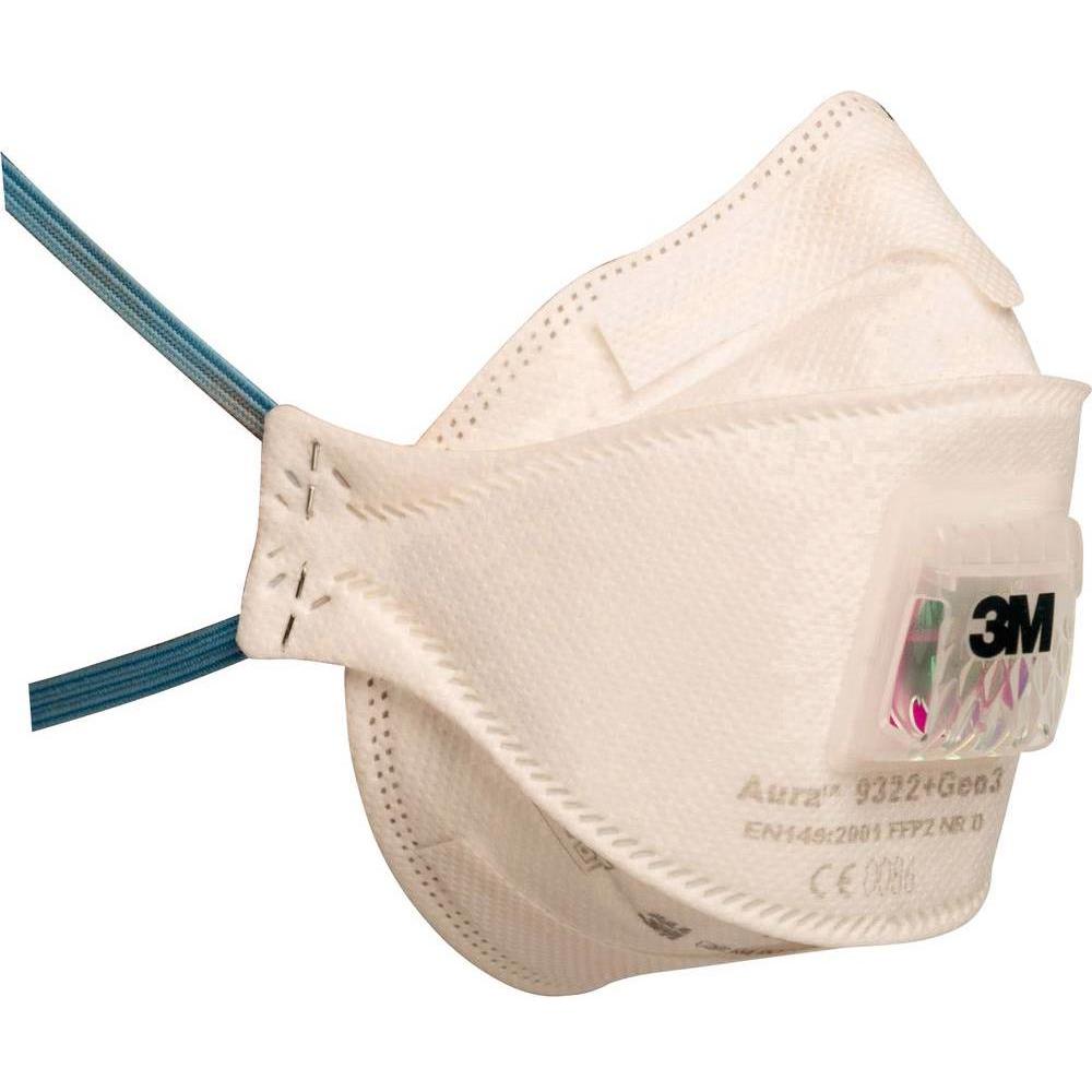 3M, Atemschutzmaske, Atemschutzmaske Aura 9322+Gen3 mit Ventil (FFP2, 10 x)