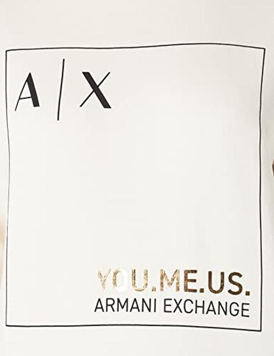 Actual product image Armani Exchange Front Square Logo Round Neck Pullover Sweater (L)
