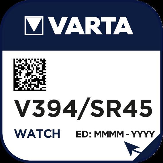 Image du produit Varta V394 / SR936W (1 pcs, SR45, 58 mAh)