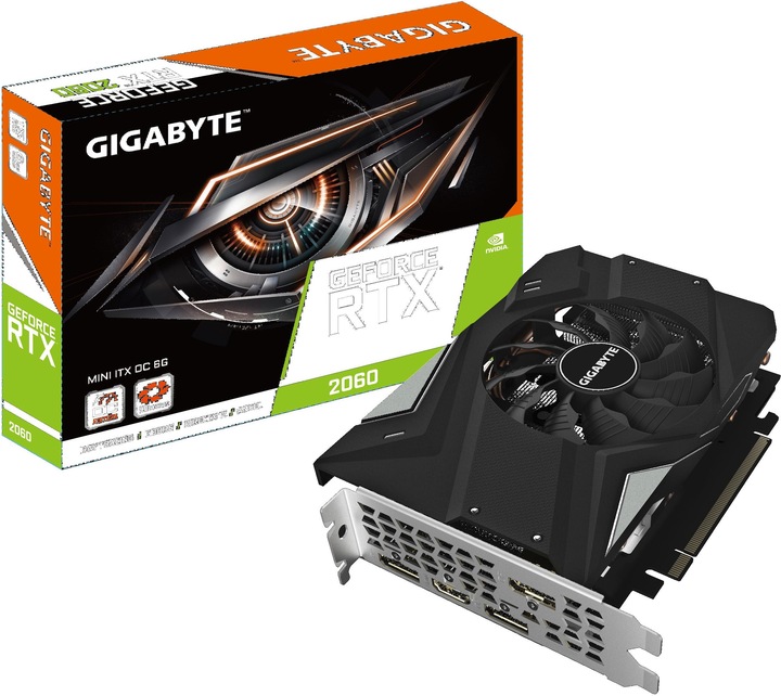 Image du produit Gigabyte GeForce RTX 2060 Mini ITX OC (6 Go)