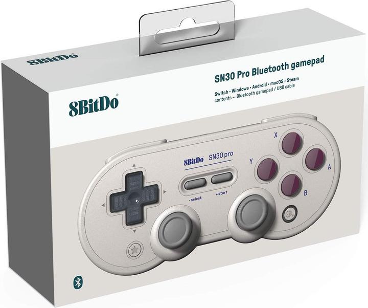 Immagine prodotto 8bitdo SN30 Pro G Classic Gamepad (PC, Mac, Switch)