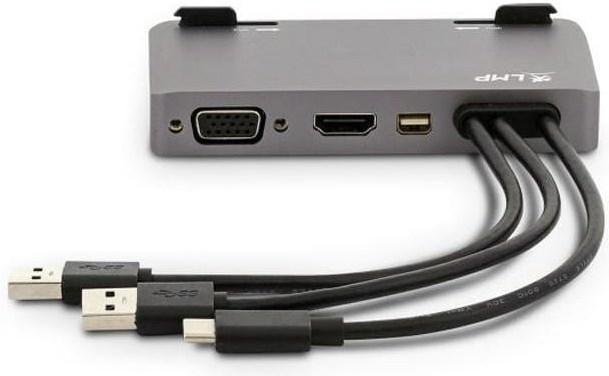 Produktbild LMP Attach Dock Pro 10 Port SG,Mini-DP,HDMI (USB-C, 10 Ports)