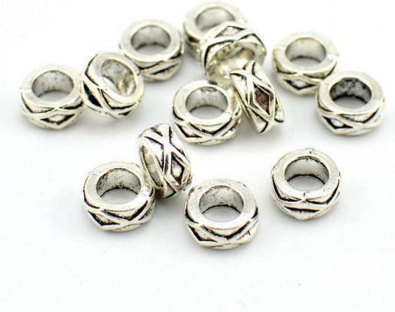 Produktbild Hermex Germanische Bead Perle - Silbrig (Zink-Legierung)