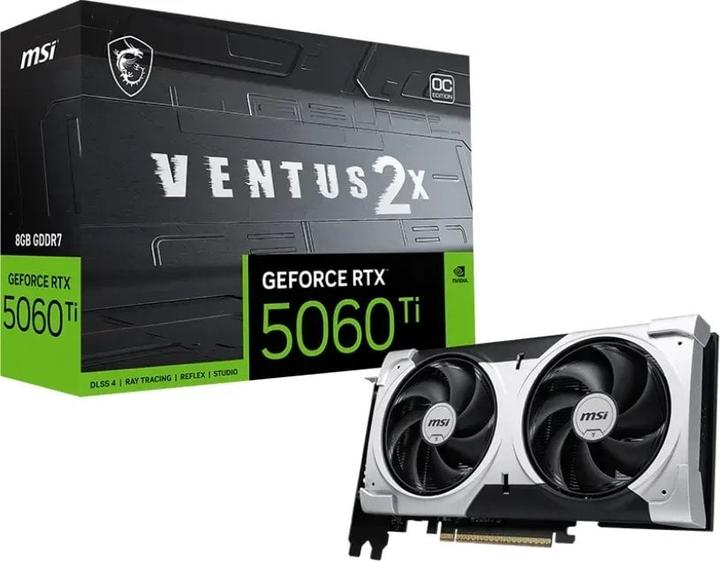 Actual product image MSI Webcam Videokarte GeForce RTX 5060 Ti 8GB Ventus X2 OC Plus (8 GB)