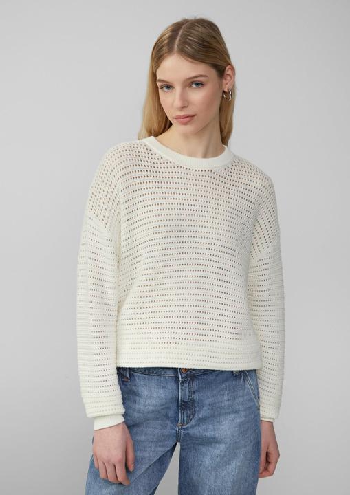 Produktbild S.Oliver Strickpullover Unisex Pullover mit Ajourmuster (S)