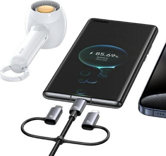 Produktbild Usams Kabel 240W 6w1 Fast charging 2m Data Cable Aluminium Alloy Sufeng Seria 2M (SJ738) (2 m, 240 W)