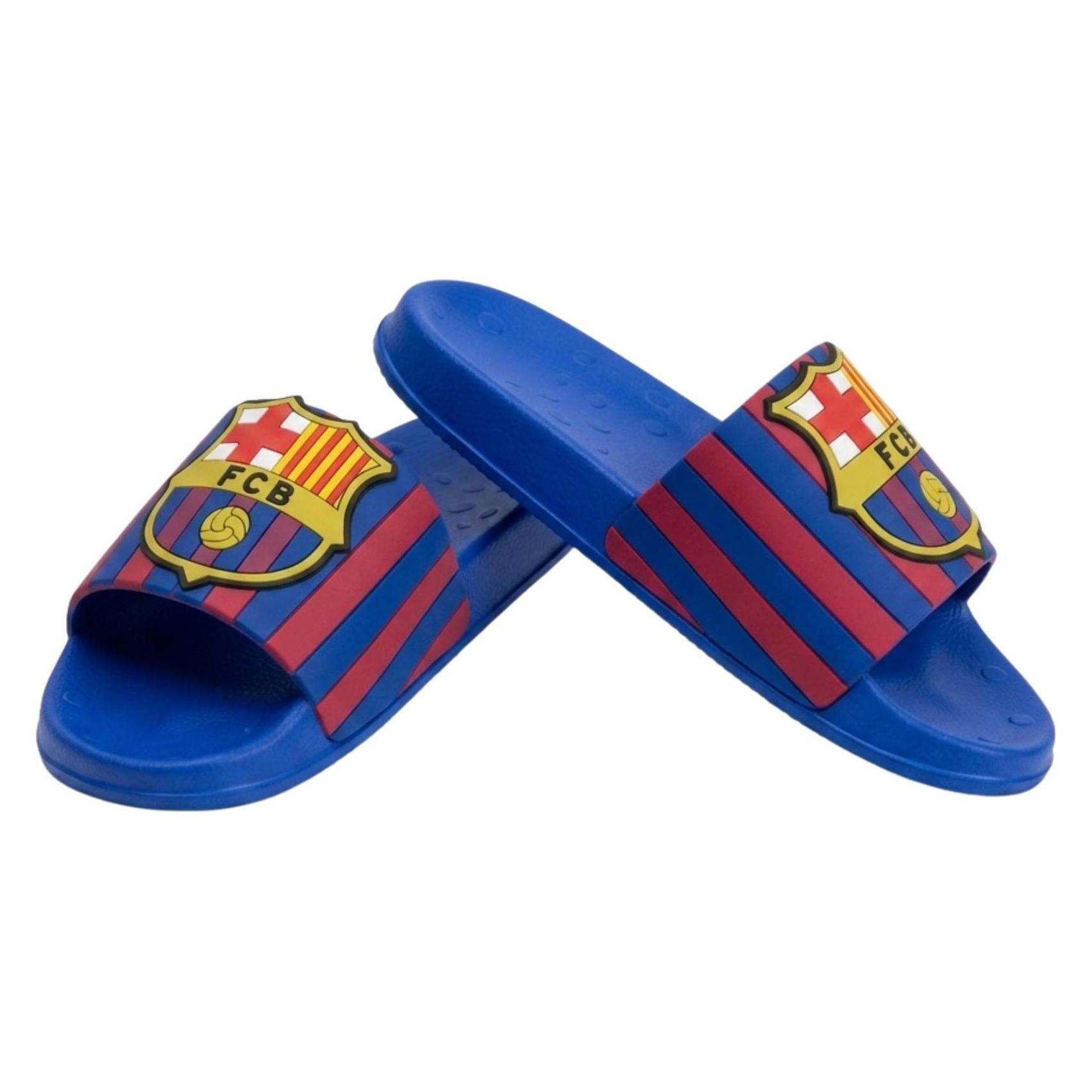 Disney, Mädchen, Hausschuhe, Fc Barcelona Badeschlappen, Blau