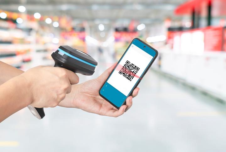 Produktbild Manhattan Kabelloser 2D Long Range LED-Barcodescanner (2D-Barcodes, 1D-Barcodes, QR-Code)