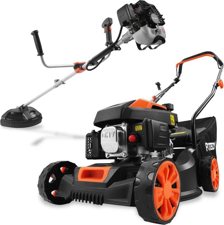 Actual product image Fuxtec FUXTEC-Bundle Benzin Rasenmäher FX-RM4180 & Benzin Motorsense FX-MS125 (Petrol)