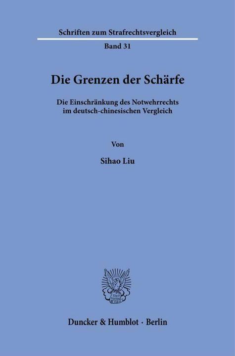 Produktbild Die Grenzen der Schärfe (Deutsch, Sihao Liu, 2026)