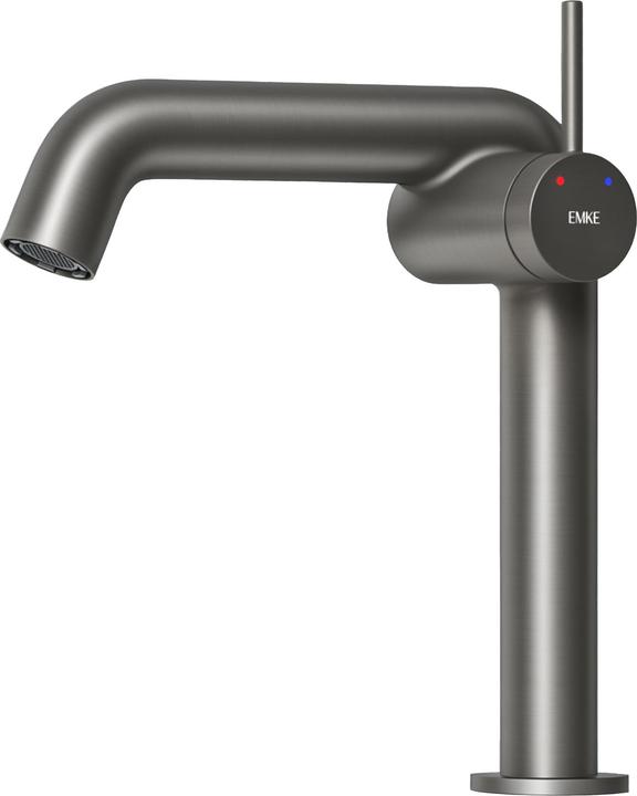 Emke Wasserhahn Bad Messing Keramikkartusche Luftsprudler Waschtischarmatur Mischbatterie einfache Instal