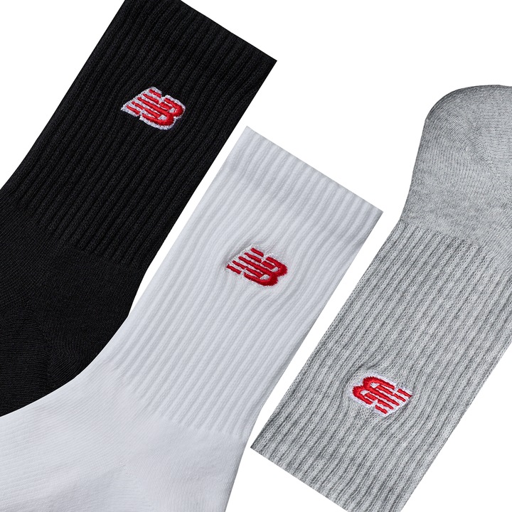 Immagine prodotto New Balance Bambini Patch Logo Crew 3 Pack (confezione da 3, L)