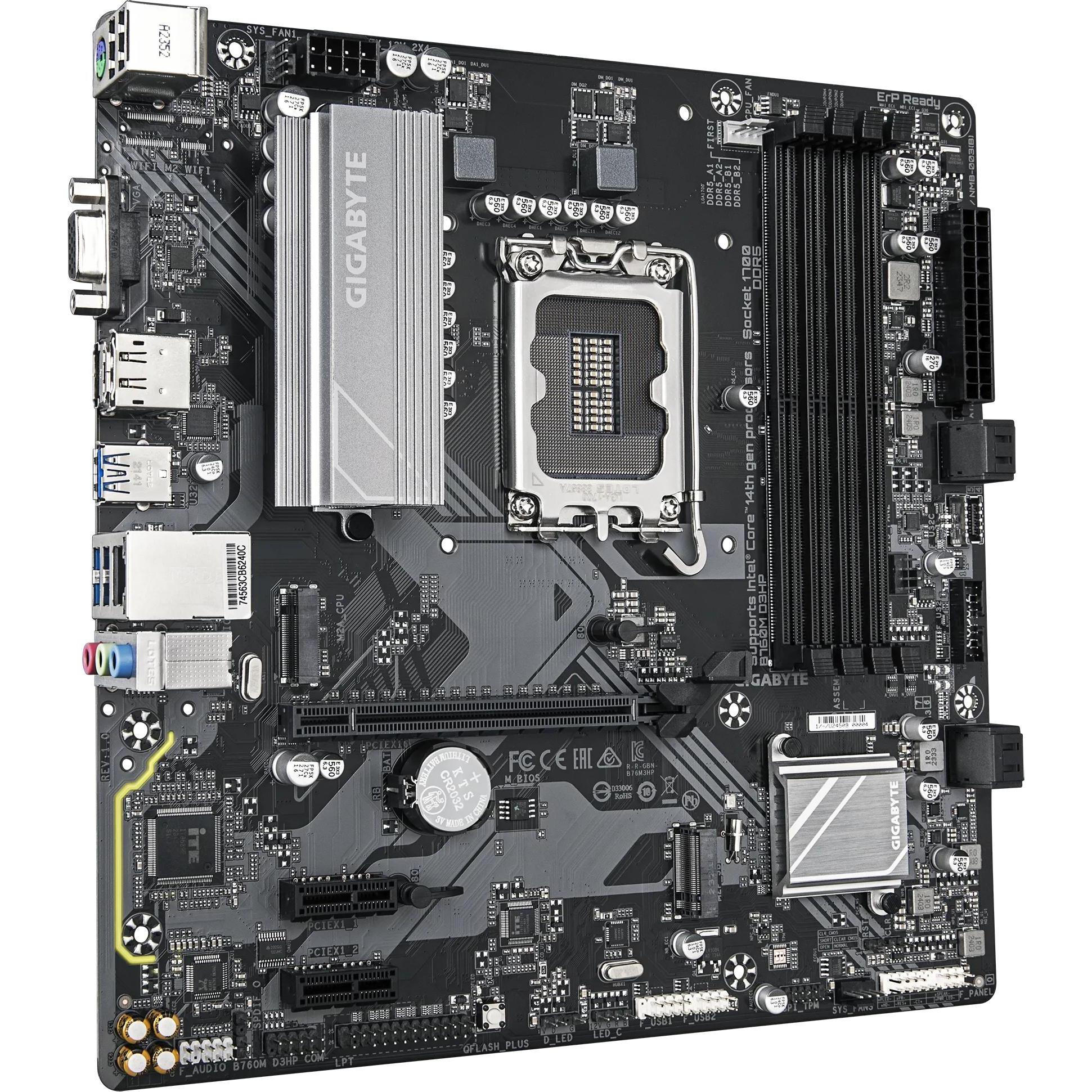 Gigabyte B760M D3HP (LGA 1700, Intel B760, mATX), Mainboard