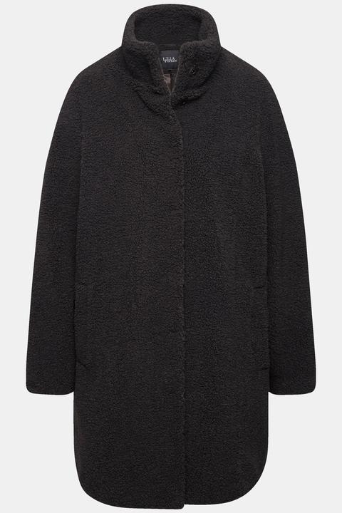 Actual product image Ulla Popken Long Teddy Fleece Coat