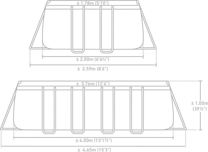 Actual product image Intex Prism Frame (400 x 200 x 100 cm)