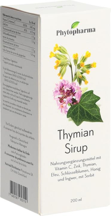 Image du produit Phytopharma Sirop de thym (1 pièce(s), Sirop, 403 g)