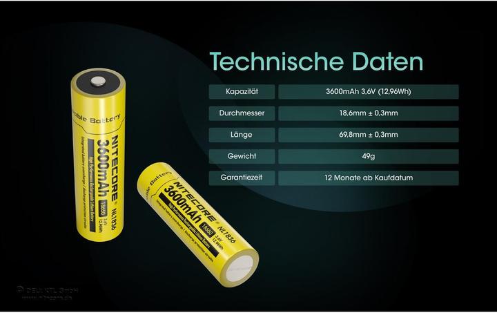 Productafbeelding Nitecore BATTERIJHOUDER LI-ION 3,6V