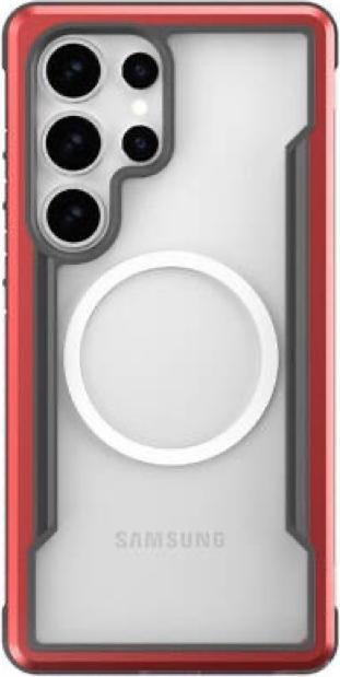 Produktbild Raptic Samsung Galaxy S25 Ultra - Defense Shield mit Magsafe-Funktion, Rot (Samsung Galaxy S25 Ultra)
