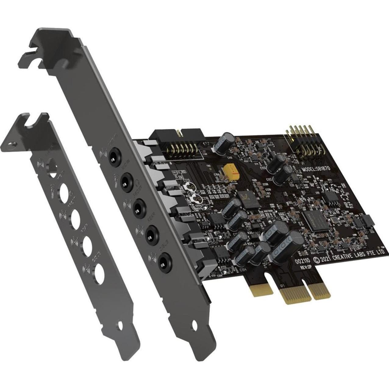 Creative Sound blaster audigy fx v2 5.1 canali integrati PCI-E (Mini scheda PCI Express, PCIe), Scheda audio, Grigio