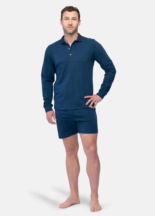 Produktbild greenjama Herren Langarm-Shirt mit Polo-Kragen (XXL)