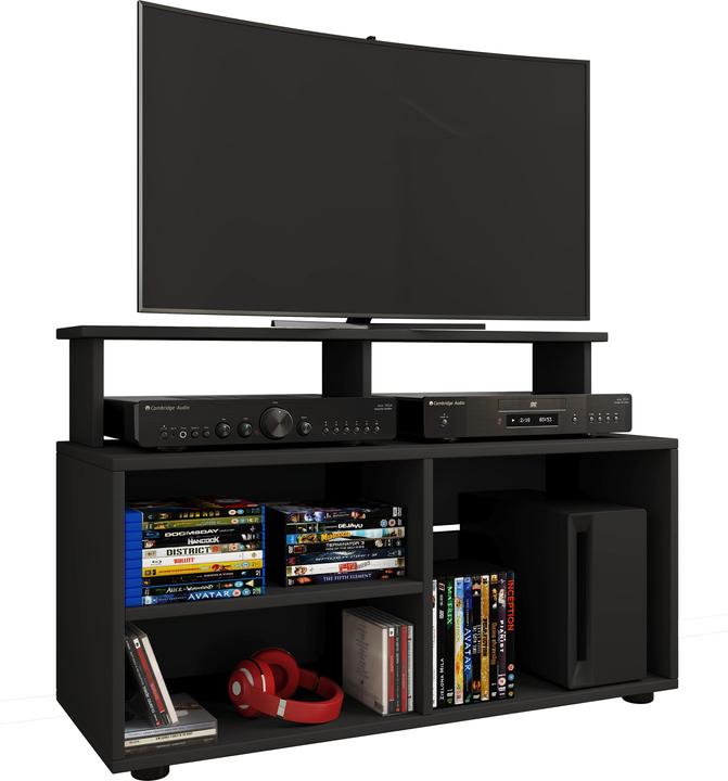 Image du produit VCM Bois TV Lowboard Meuble TV Console Table TV Verre Balansia (90 x 36 cm)