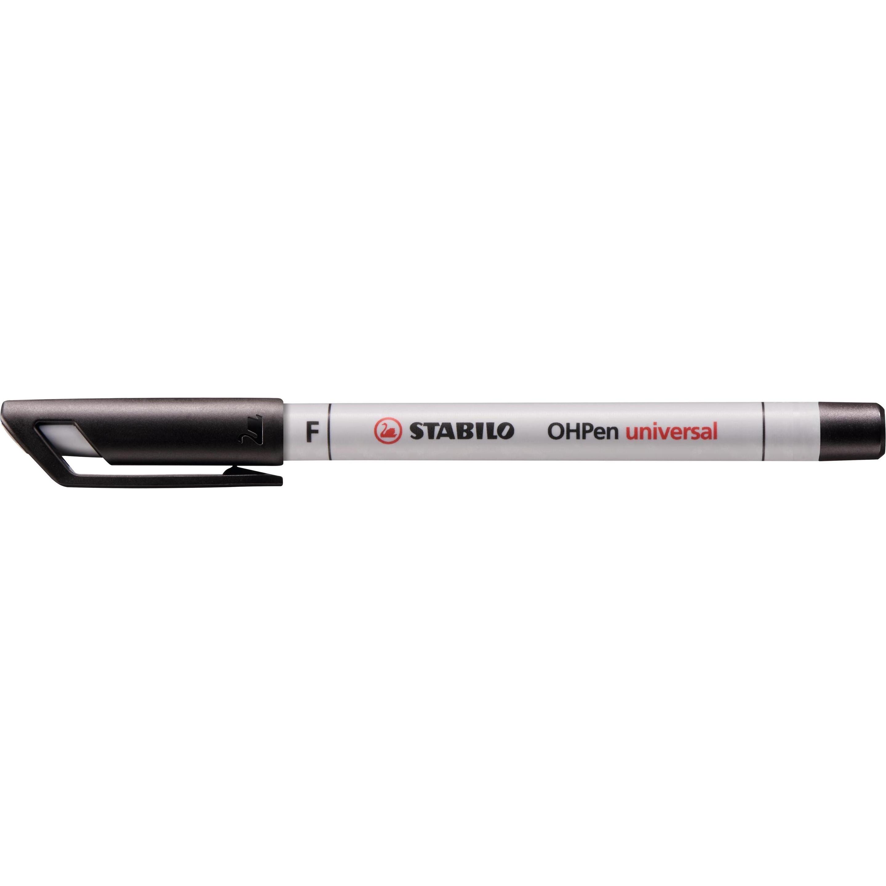 STABILO, Marker, OHPen universal Folienstift wasserlöslich (Schwarz, 0.70 mm, 1 x)