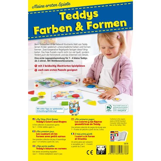Actual product image Haba My first games Teddy's colors and shapes (German, Dutch, English, Spanish, French, Italian)