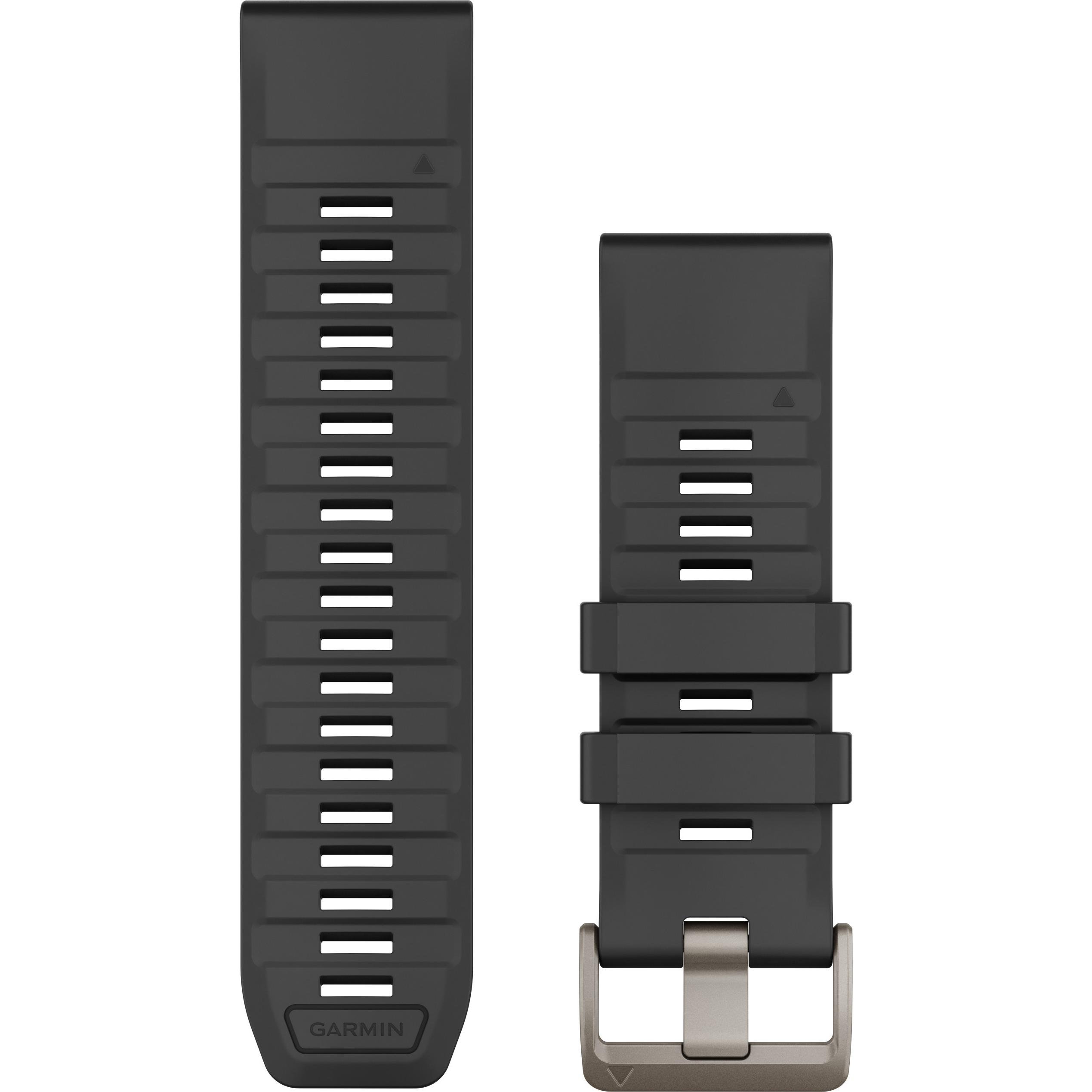 Garmin Ersatzarmband QuickFit 26mm (26 mm, Silikon), Uhrenarmband, Grau