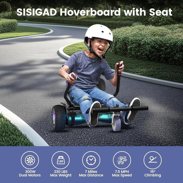 Actual product image Sisigad Hoverboard with Seat Mount