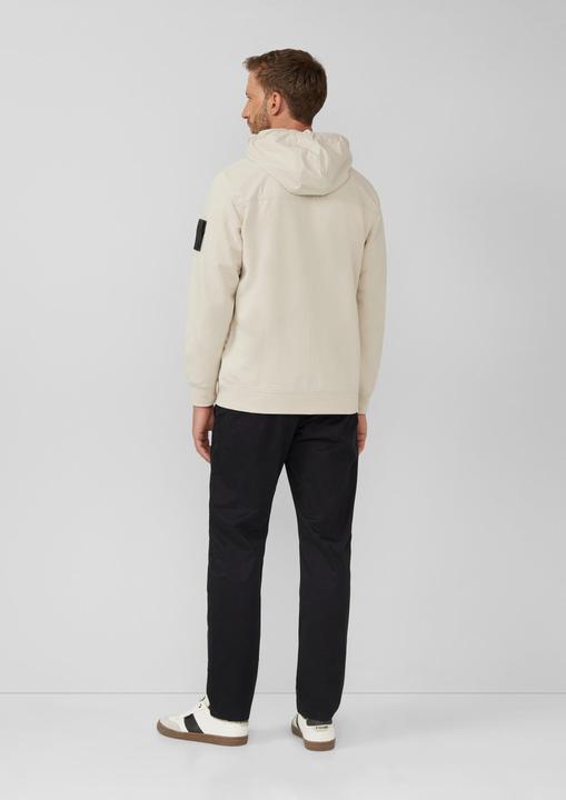 Produktbild s.Oliver Sweatshirt Jacke Sweatshirt-Jacke im Materialmix mit hochwertigen Details (S)