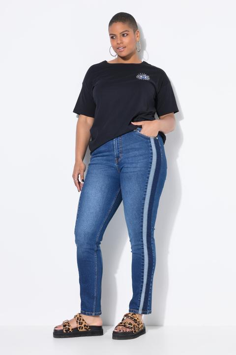 Immagine prodotto Studio Untold Mom jeans con doppie righe laterali e cinque tasche (42)