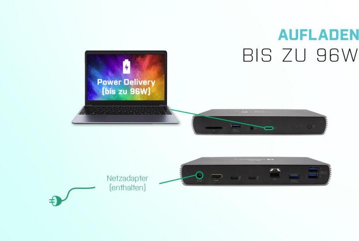 Produktbild i-tec Tb4dualdockpd (Thunderbolt, 10 Ports)