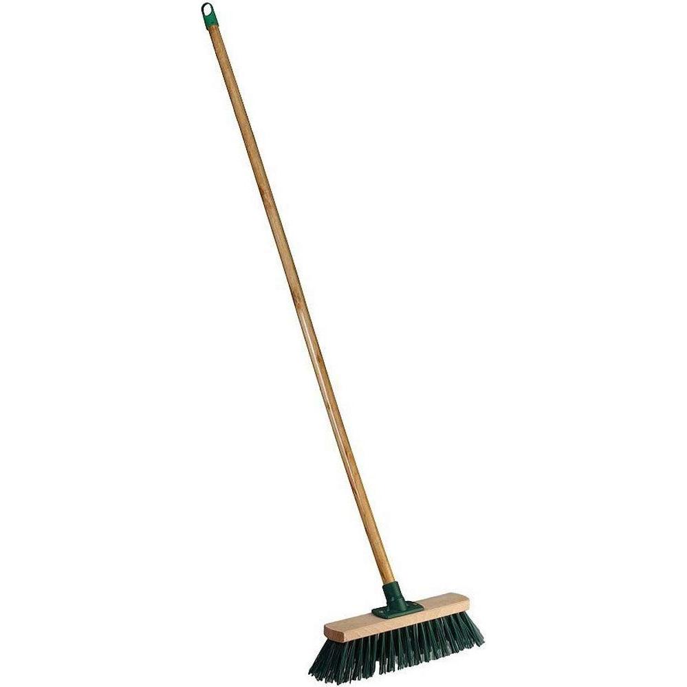 Progarden Verde Scopa Da Strada 30 Cm Con Manico 120 Cm, Utensili Pulizia,