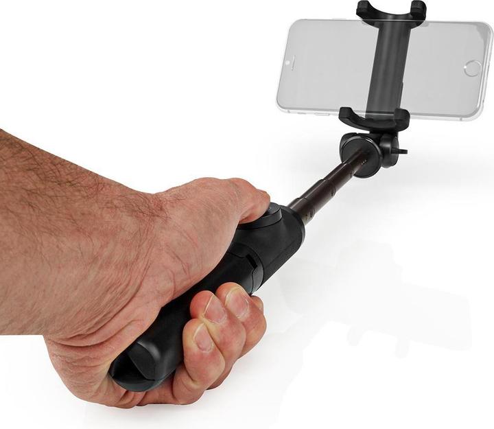 Produktbild Nedis Bluetooth Selfie Stick Drahtlos Bluetooth® Version: 4.2 Maximale Bildschirmgrösse: 3.54" Gefalt